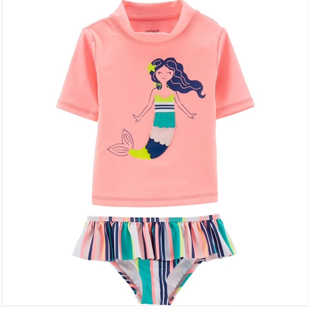 Carter's Mermaid Rashguard Set - 2 Piece